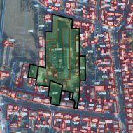 Grunt możliwe mieszkania i usługi